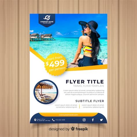 Travel Flyer Template Free Vector