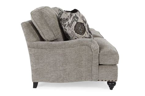 Low Profile Nailhead Accented 93 Sofa In Gray Mathis Brothers Furniture