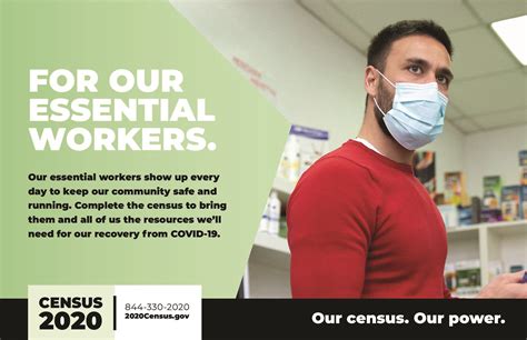 Essential Workers Poster H Were Here We Count