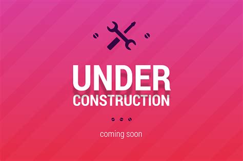 Under Construction With Coming Soon Label Stock Illustration Download