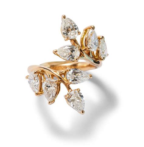 Toi Et Moi Pear Diamond Ring In 18ct Pink Gold Rings Jewellery