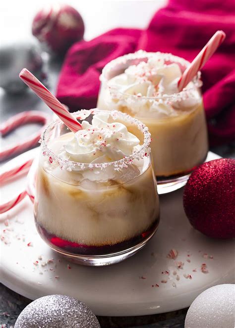 peppermint white russian holiday cocktail just a little bit of bacon