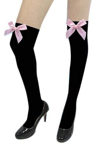 Black Thigh Highs With Pink Bows Perth Hurly Burly Hurly Burly