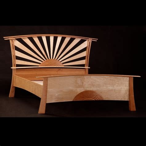 Sunburst Bed 590000 Via Etsy Art Deco Furniture Art Deco Bed
