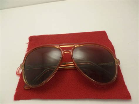 Vintage 70 S Aviator Sunglasses Pale Brown Ombre Gold Nugget Inside Gray Lens