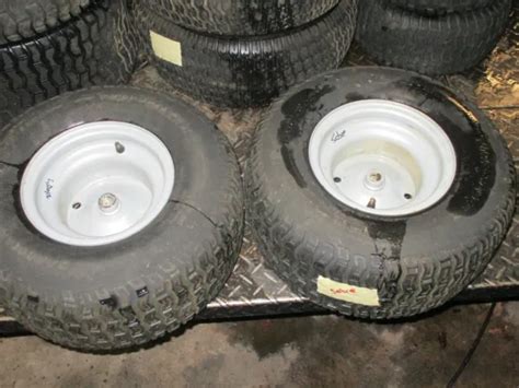 John Deere Sabre Pair Set Rear Wheels And Tires 20x800 8 7500 Picclick