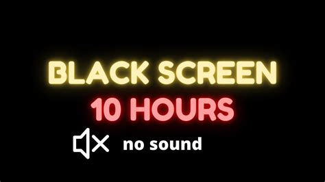 Black Screen 10 Hours No Sound Pure Black Screen Relaxation Screen