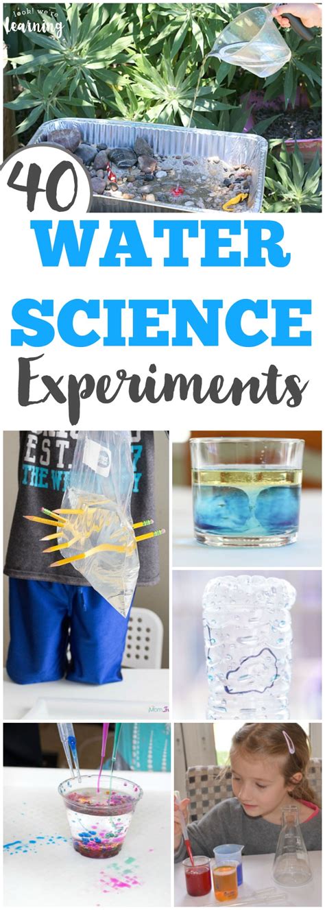 40 Simple Water Science Experiments For Kids Look Were Learning