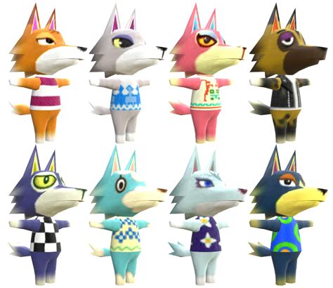 3ds Animal Crossing New Leaf Wolves The Models Resource