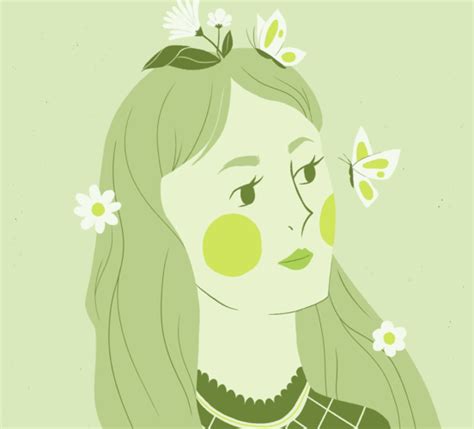 Free Art Woman With Spring Flowers Mixkit