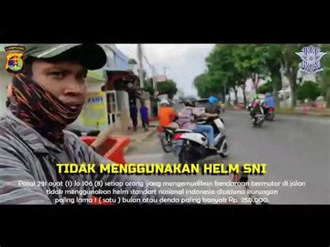 Operasi Patuh Zebra Krakatau 2020 Polresta Bandar Lampung YouTube