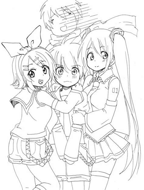 Anime coloring pages to print and color.anime & manga coloring pages. Pin on Print