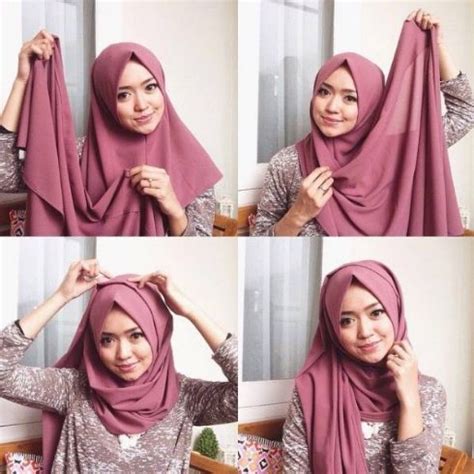Tutorial Hijab Pashmina Wajah Bulat Ragam Muslim