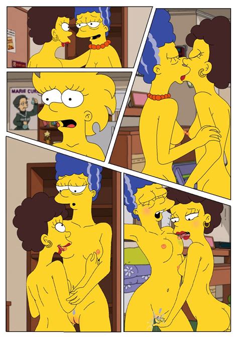 The Simpsons Marge And Lisa Simpsons With Valerie Go Lesbian SexComics