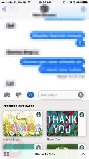 You will now be able to send and receive starbucks gift cards through imessage. You Can Now Send Starbucks Gift Cards via iMessage and ...