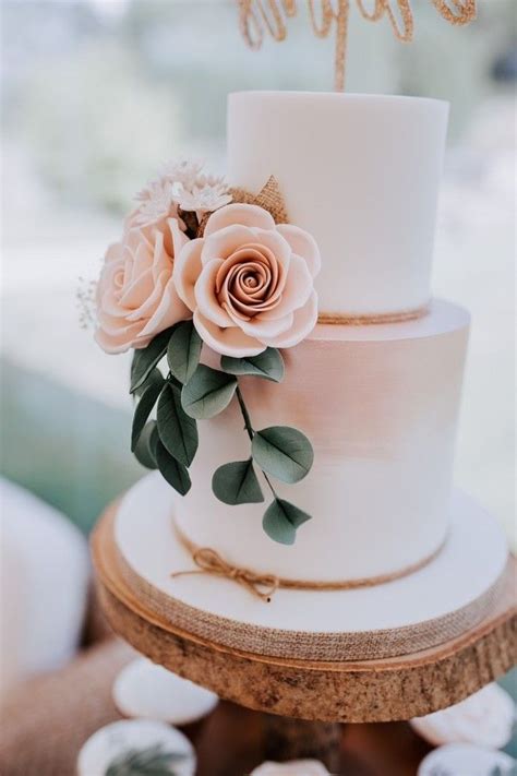 Top 20 Simple Pink Wedding Cakes For Spring Summer Weddings Simple