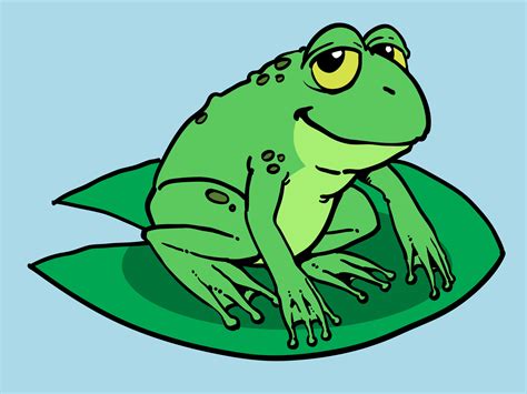 How To Draw A Cartoon Frog Animated Frog Frog Cartoon Images
