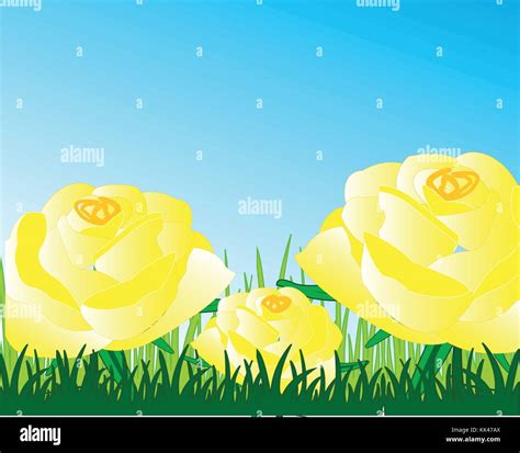 Glade With Rose Stock Vector Image Art Alamy