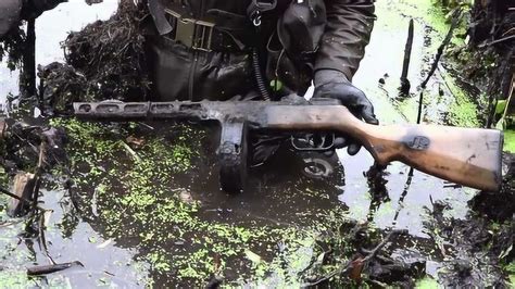 罕见一杆保存完整的波波沙冲锋枪，二战遗迹被老外找到了！腾讯视频