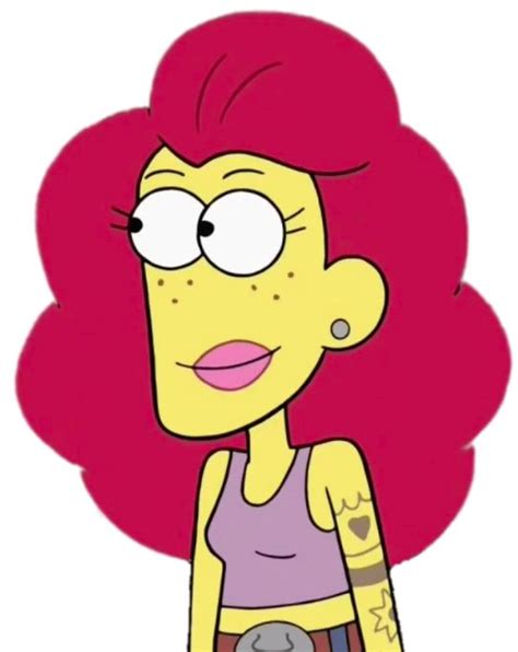 The Simpsons Character With Red Hair And Piercings