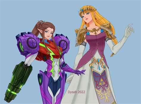 Tphd Zelda And Samus Switch Outfits By Beschworer Zelda