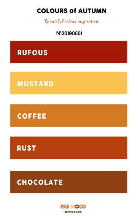 4 Beautiful Autumn Color Palettes For Any Occasion Colours Of Autumn