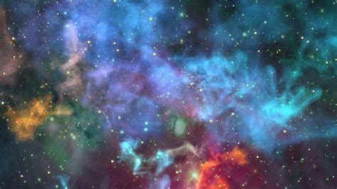 Flying through nebula, Abstract Loopable Background Stock ...