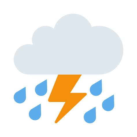 ⛈️ Cloud With Lightning And Rain Emoji What Emoji 🧐