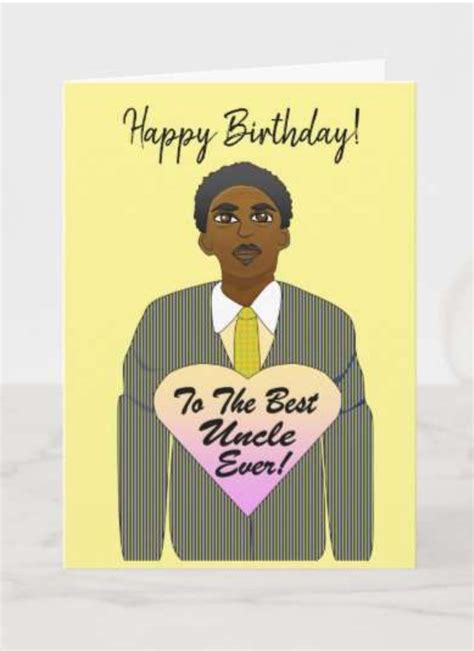 The Best Uncle Ever African American Birthday Card In