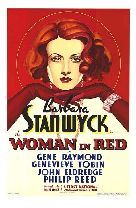 the woman in red 1935 movie poster lithograph movie posters vintage movie posters barbara