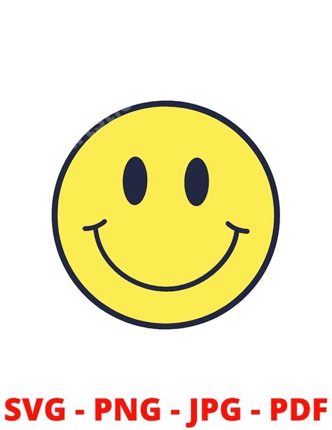 Smiley Face Svg Happy Face Svg Smile Svg Yellow Smiley Svg Etsy Images