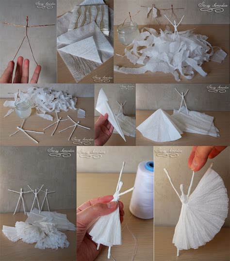 Diy Paper Napkin Ballerinas Diy Craft Projects
