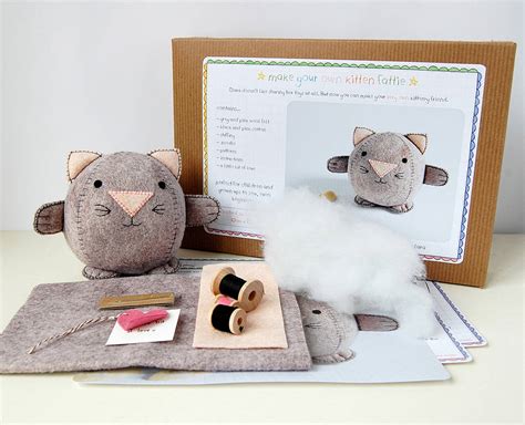 Make Your Own Kitten Craft Kit By Clara And Macy