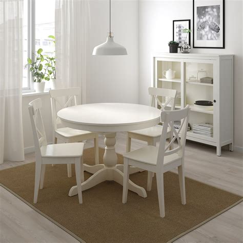 Ingatorp Ingolf Table And 4 Chairs White White Ikea