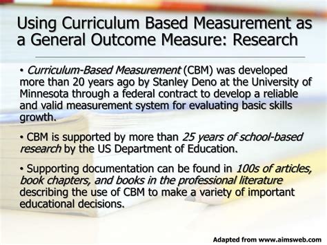 Ppt Curriculum Based Measurement Cbm Training Powerpoint
