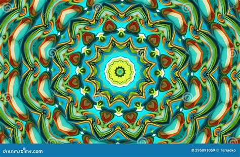 Abstract Kaleidoscope Background Beautiful Multicolor Kaleidoscope