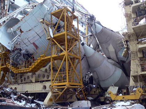 The Remains Of The Soviet Space Shuttle The Buran Destroyed After A