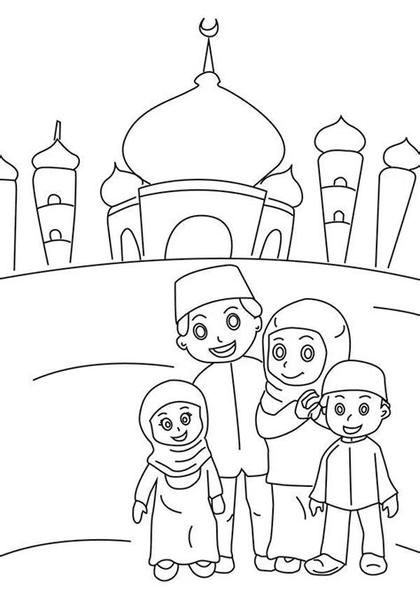 Gambar Mewarnai Poster Ramadhan Download Kumpulan Gambar