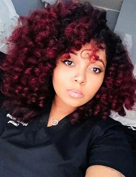 30 Best Hair Color Ideas For Black Women Redhaircolor Blackhair