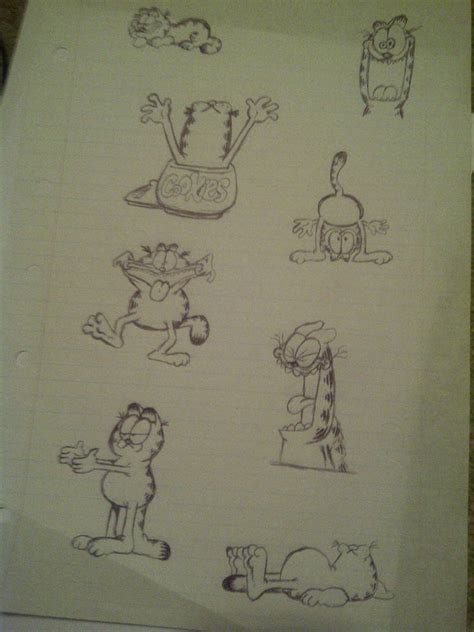 Garfield Doodles By Deecatherinatedcoffi On Deviantart