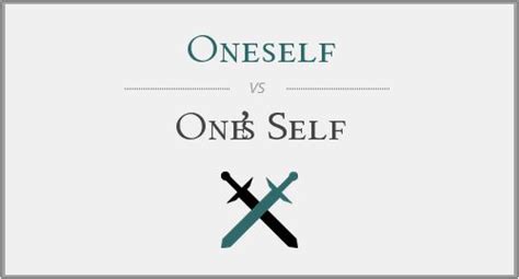 Oneself Vs Ones Self Writing Topics Self Online Self