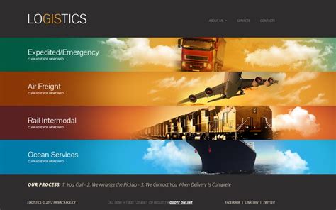 Company Profile Design Template Trucking Company Business Plan