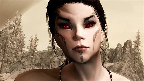 Beautiful Female Dark Elf For Dawnguard Playthrough Part Skyrim