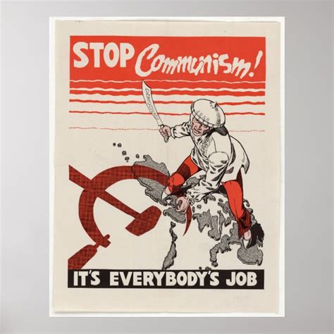Reprint Of An Anti Communist Propaganda Poster