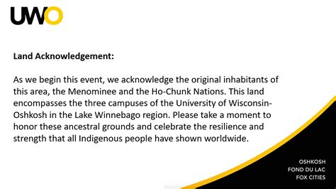 Land Acknowlegement Statement Center For Student Success And