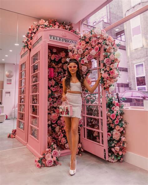 Pink Floral London Phone Box At Naild It Cute Pink Outfit Beauty
