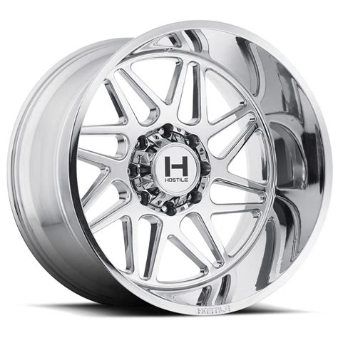 Hostile H108 Sprocket Chrome Powerhouse Wheels And Tires