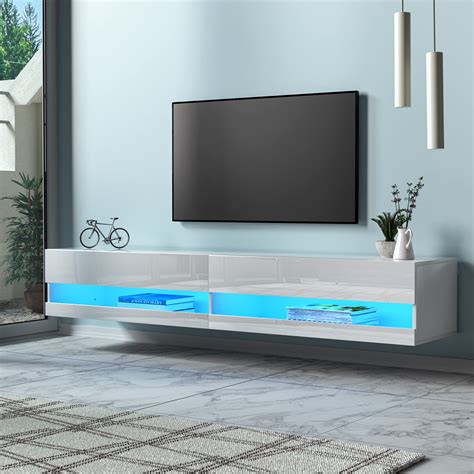 Buy Floating Tv Stand Wall Ed For 75 Inch Tvs 70 Inch Floating
