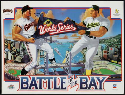 89 World Series Battle Of The Bay 1 Original Vintage Poster