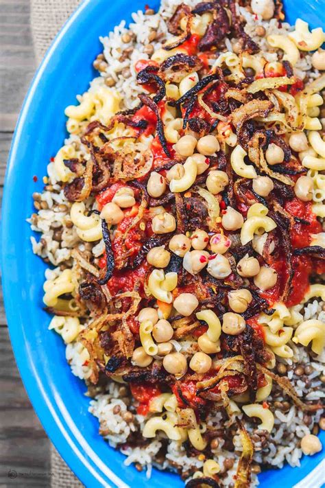 All Star Koshari Recipe Comforting Bowl Of Lentils And Rice Pasta And Chickpeas Smothered In